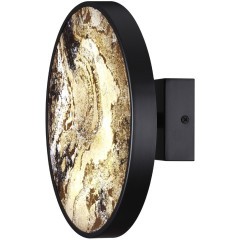 5064/15WL L-VISION ODL24 черн./серо-беж./металл/натур.камень/акрил Настенн.светильн. с переключ.цветов.темпер. LED 15W 3000К/4000K/6000K BERGI