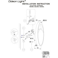 4359/9WL Настенный светильник Odeon Light ECODESIGN IP20 LED 9W Ra90 262Лм 3000K 220-240V VALLEY
