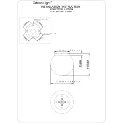 Потолочный светильник IP20 E14 5W 220-240V MAGIA 7109/1C