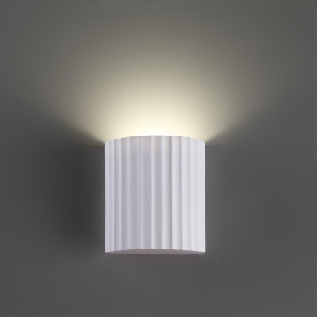 371015 Настенный белый гипсовый светильник под покраску со сменной лампой GU10 макс. 50W Novotech YESO