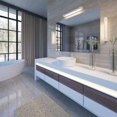 Уличный настенный светильник Odeon Light 3887/18W ARNO IP44 светодиодный LED 18W