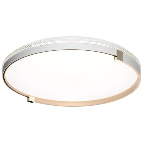 Cветильник пластик/золотой LED 70Вт 3000-6000К D490 IP43 пульт ДУ Sonex OLIDI WHITE 7646/EL