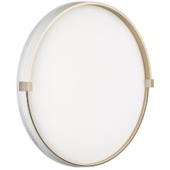 Cветильник пластик/золотой LED 70Вт 3000-6000К D490 IP43 пульт ДУ Sonex OLIDI WHITE 7646/EL