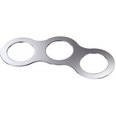 358245 SPOT NT19 225 хром Рамка декоративная к артикулам 357585-357587, 357589, 357909-357910, 37063 METIS