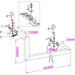7153/10WL Настенный светодиодный светильник-полка с декор. съемным человечком 10Вт 800лм 3000K Odeon Light GRAFIC