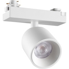 359809 Белый светодиодный однофазный трехжильный трековый светильник 10Вт 882Лм 3000К 32° CRI≥90 180-265V IP20 Novotech SOLETTE