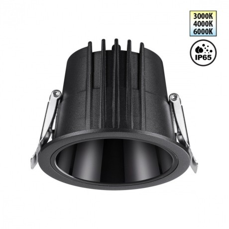 Светильник встраиваемый с переключателем цветовой температуры IP65 LED 10W 3000К\4000К\6000К Novotech LANG 359425