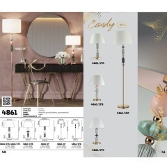 Интерьерная настольная лампа с выключателем Candy 4861/1TC