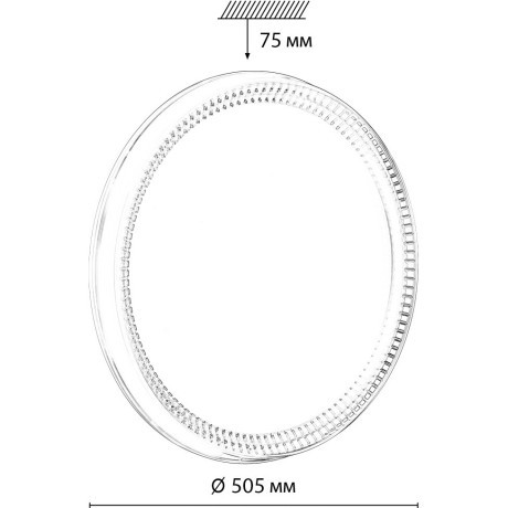 Настенно-потолочный светильник СОНЕКС Sonex DEPAX 7643/EL