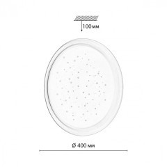 Светильник &quot;звездное небо&quot; LED 48Вт 3000/4000/6000К D400 IP43 Sonex CCT JOLLY 7774/DLN