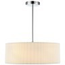 8110/5 MODERNI LN25 хром/белый, металл/текстиль Люстра подвесная E14 5*40W 220V ZIGRISA