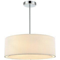 8110/5 MODERNI LN25 хром/белый, металл/текстиль Люстра подвесная E14 5*40W 220V ZIGRISA