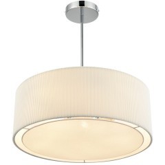 8110/5 MODERNI LN25 хром/белый, металл/текстиль Люстра подвесная E14 5*40W 220V ZIGRISA