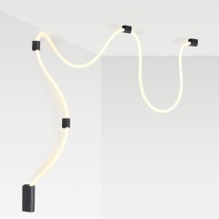 Настенно-потолочный светильник накладной (3 черных крепления в комплекте) LED 30W 1185Лм 4000K Novotech CORDA 4391/30CL