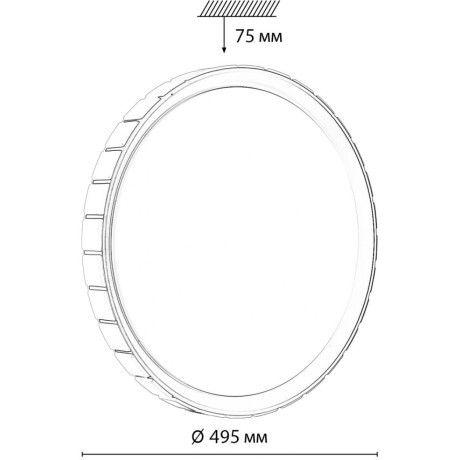 Настенно-потолочный светильник СОНЕКС Sonex KUPI SILVER 7696/EL