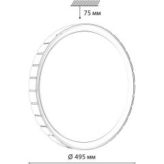 Настенно-потолочный светильник СОНЕКС Sonex KUPI SILVER 7696/EL
