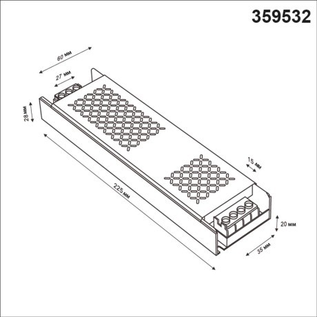 359532 Драйвер Novotech DRIVE IP20 400W 48V