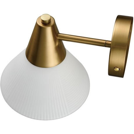8113/1W MODERNI LN25 латунь/белый, металл/стекло Бра E27 1*60W 220V CORNE
