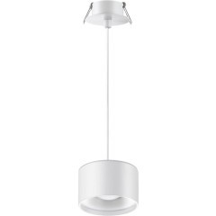 Подвесной светильник цилиндр Novotech 358964 Giro светодиодный LED 12W вниз + 3W вверхW