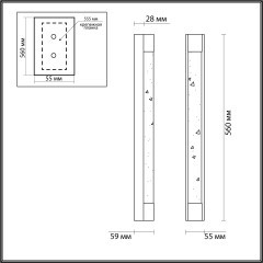Настенный светильник IP20 LED 12W Odeon Light MIRADA 6693/12WL