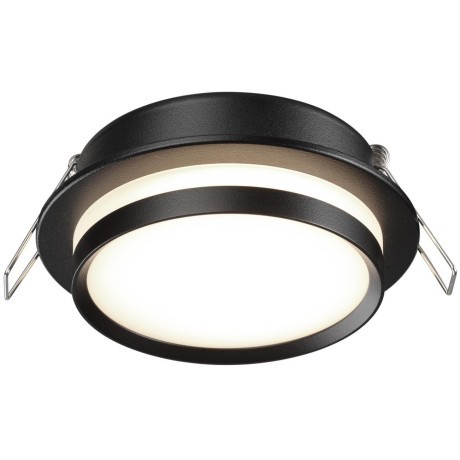 371036 Черный встраиваемый круглый светильник под лампу GX53 макс. 12Вт 220-240V IP20 Novotech LIRIO