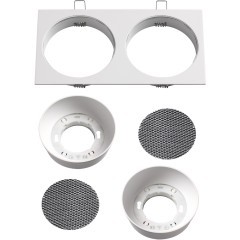 Светильник встраиваемый Novotech WIR IP20 2xGX53 макс 12Вт 220-240V Novotech GEMINI 371007