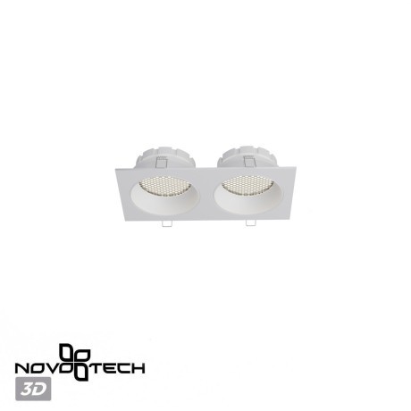 Светильник встраиваемый Novotech WIR IP20 2xGX53 макс 12Вт 220-240V Novotech GEMINI 371007