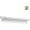 Novotech ITER 359798 Белый линейный поворотный однофазный трехжильный трековый светильник 46см, с CCT переключением цветовой температуры LED 24Вт 2032Лм 110° CRI90 2700-3200-4000К IP20 220V