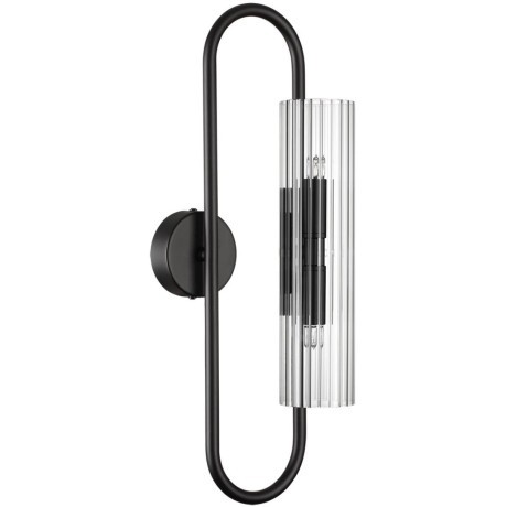 6561/2W SUSPENTIONI LN24 черный/прозрачный/металл/стекло Бра G9 2*20W 220V TORONTO