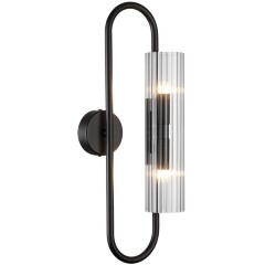 6561/2W SUSPENTIONI LN24 черный/прозрачный/металл/стекло Бра G9 2*20W 220V TORONTO