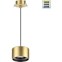 Подвесной светильник цилиндр Novotech 358966 Giro светодиодный LED 12W вниз + 3W вверхW