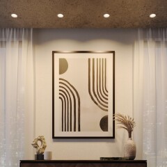 Novotech BRILLO 359861 Белый круглый встраиваемый светильник диаметром 63мм, с CCT переключателем цветовой температуры LED 7Вт 550Лм 40° CRI≥90 UGR≤16 3000-4000-6000К IP20 220V, коэффициент пульсации<1%