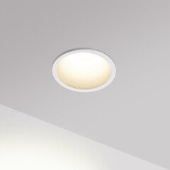 Novotech BRILLO 359861 Белый круглый встраиваемый светильник диаметром 63мм, с CCT переключателем цветовой температуры LED 7Вт 550Лм 40° CRI≥90 UGR≤16 3000-4000-6000К IP20 220V, коэффициент пульсации<1%