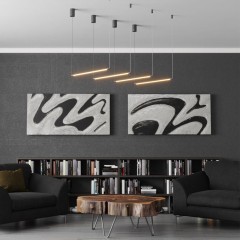 Модульный светодиодный линейный светильник 12W 3000K 944Лм Novotech VITZ 359345