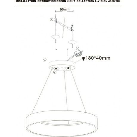 Подвесной светильник Sole 4066/50L