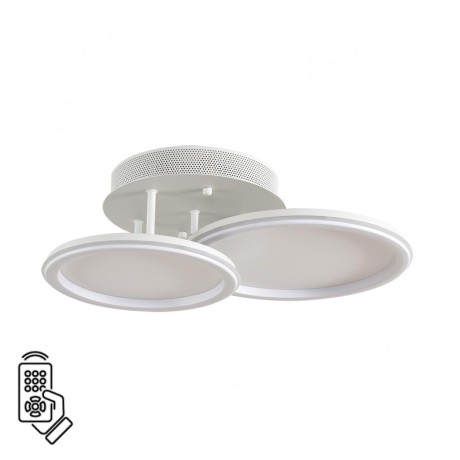 Умная люстра потолочная с ПДУ и голосовым управлением LED 45W 3000-6500К 220V ALIS SMART 8380/45CL