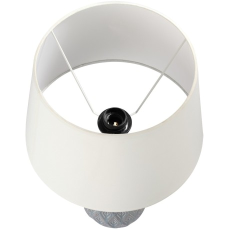 8138/1T MODERNI LN25 серый/белый, керамика/текстиль Настольная лампа Е27 1*60W 220V YARA