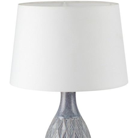 8138/1T MODERNI LN25 серый/белый, керамика/текстиль Настольная лампа Е27 1*60W 220V YARA