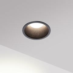 Novotech BRILLO 359862 Черный круглый встраиваемый светильник диаметром 63мм, с CCT переключателем цветовой температуры LED 7Вт 550Лм 40° CRI≥90 UGR≤16 3000-4000-6000К IP20 220V, коэффициент пульсации<1%