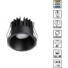 Novotech BRILLO 359862 Черный круглый встраиваемый светильник диаметром 63мм, с CCT переключателем цветовой температуры LED 7Вт 550Лм 40° CRI≥90 UGR≤16 3000-4000-6000К IP20 220V, коэффициент пульсации<1%