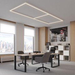 Светильник линейный Novotech светодиод. с переключ. цв. температуры IP20 LED 20W 220-240V 3000К\4000К\6000К FATTO 359602