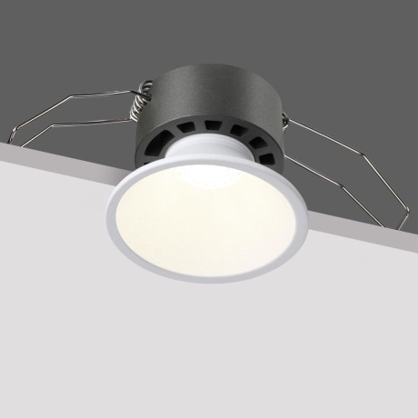 359848 Белый встраиваемый светильник с перекл. цветовой темп. и антибликовым фильтром 7Вт 565Лм 2700;3200;4000К UGR19 CRI90 36° IP20 Novotech NOVA