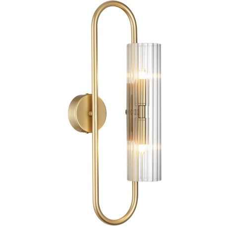 6560/2W SUSPENTIONI LN24 золотой/прозрачный/металл/стекло Бра G9 2*20W 220V TORONTO