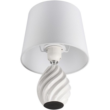 8143/1T MODERNI LN25 белый, керамика/текстиль Настольная лампа Е27 1*60W 220V KEILA