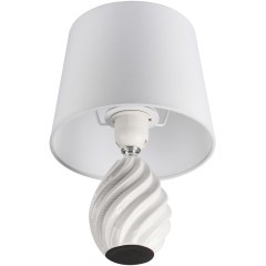 8143/1T MODERNI LN25 белый, керамика/текстиль Настольная лампа Е27 1*60W 220V KEILA