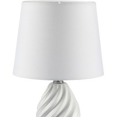 8143/1T MODERNI LN25 белый, керамика/текстиль Настольная лампа Е27 1*60W 220V KEILA