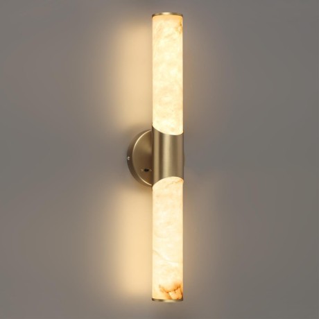 6672/12WL L-VISION ODL24 123 Настенный светильник латунь/металл/алебастр IP20 LED 12W 540Лм 3000K/4000K MARBELLA