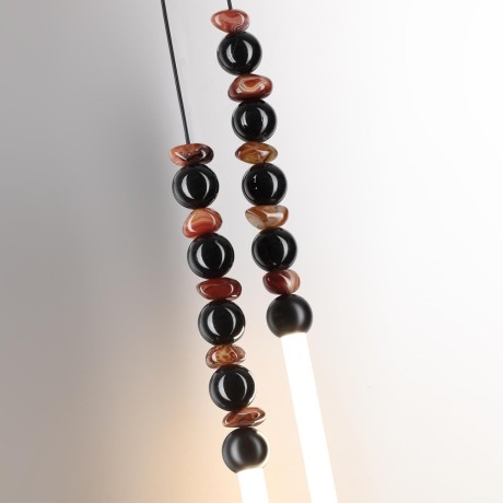 7187/16WL Настенный двойной светодиодный декоративный светильник с натур. агатом 16Вт 3500K 1200лм Odeon Light MONELLA