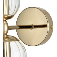 6586/2W MODERNI LN24 золото/прозрачный, металл/стекло Бра E14 2*40W 220V KASSIA