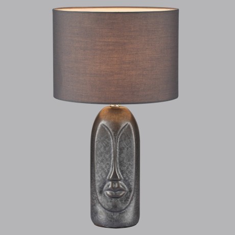 8146/1T MODERNI LN25 серый, керамика/текстиль Настольная лампа Е27 1*60W 220V AKIVI